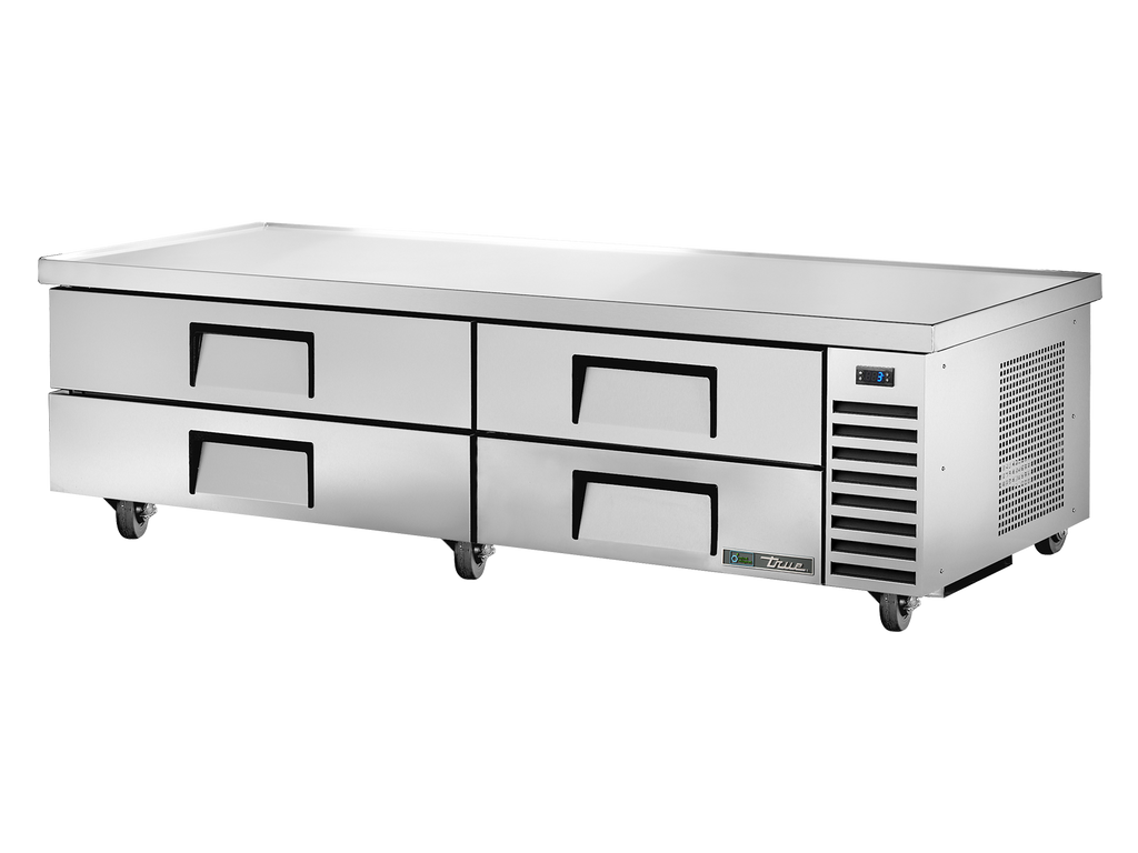 True Refrigeration TRCB-82-84-HC Under-Equipment Refrigerator | 4 Drawers | Extended Top | 130 Litres