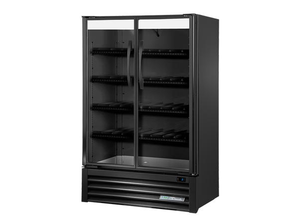 True Refrigeration TVM-36SL-HC~VM03 Visual Retail Merchandiser Refrigerator | 2 Glass Swing Doors | Reduced Height | 281 Litres