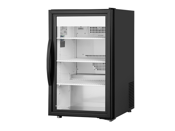 True Refrigeration GDM-06-34-HC~TSL01 Counter-Top Retail Merchandiser Refrigerator | 1 Glass Swing Door | 135 Litres | Black