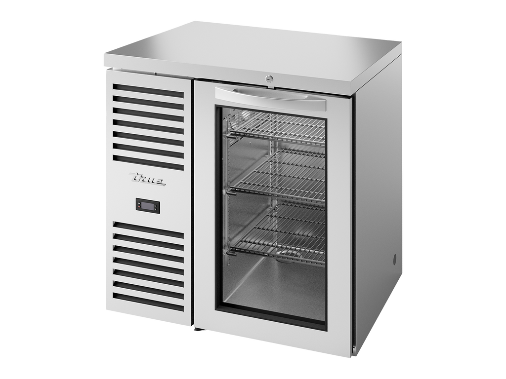 True Refrigeration TBR32-RISZ1-L-S-G-2 Bar Refrigerator | 1 Glass Swing Door | Stainless Steel | 290 Litres