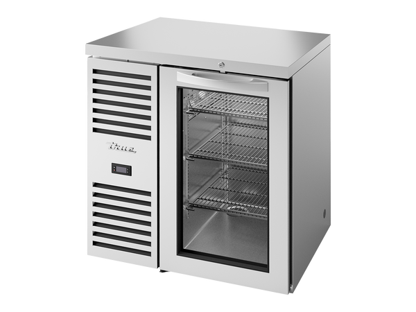 True Refrigeration TBR32-RISZ1-L-S-G-2 Bar Refrigerator | 1 Glass Swing Door | Stainless Steel | 290 Litres