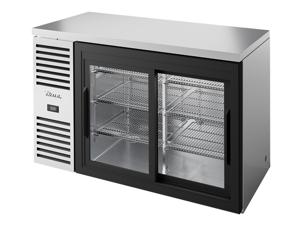 True Refrigeration TBR52-RISZ1-L-S-11-2 Bar Refrigerator | 2 Glass Slide Doors | Stainless Steel | 480 Litres