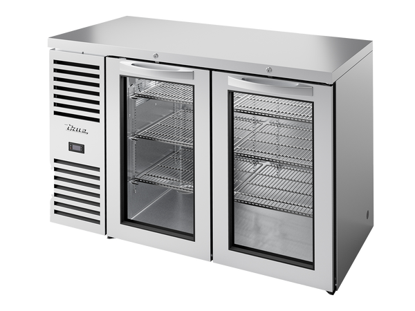True Refrigeration TBR52-RISZ1-L-S-GG-2 Bar Refrigerator | 2 Glass Swing Doors | Stainless Steel | 480 Litres