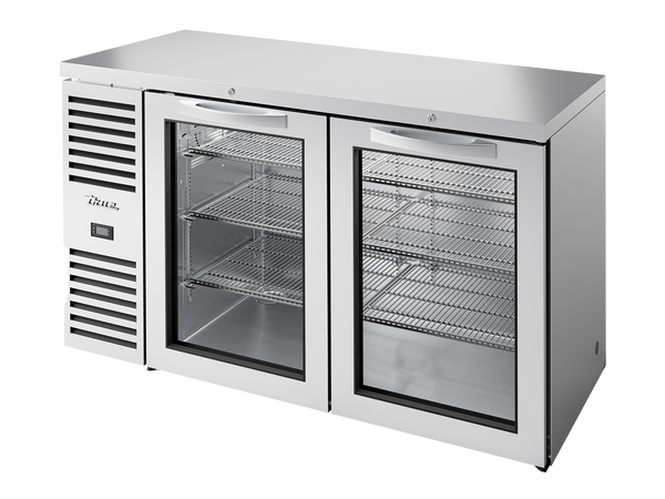 True Refrigeration TBR60-RISZ1-L-S-GG-2 Bar Refrigerator | 2 Glass Swing Doors | Stainless Steel | 550 Litres