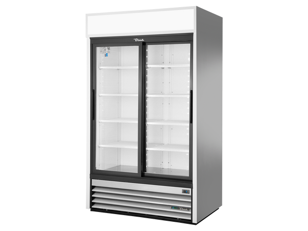 True Refrigeration GDM-41-HC-LD Upright Retail Merchandiser Refrigerator | 2 Full Glass Slide Doors | 722 Litres