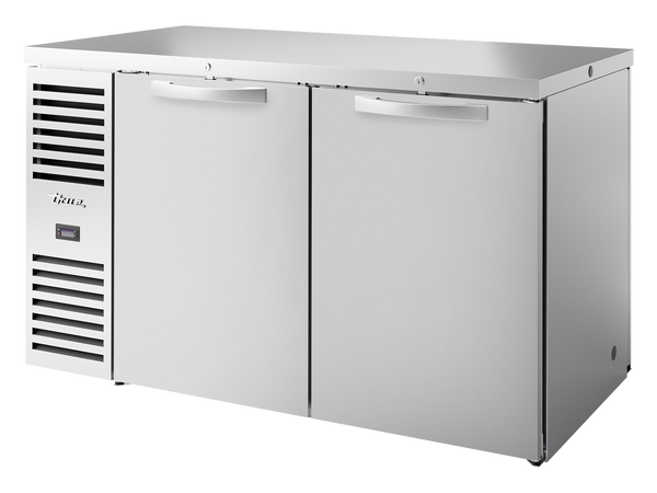 True Refrigeration TBR60-PTSZ1-L-S-SS-SS-2 Pass-Thru Bar Refrigerator | 2 Solid Swing Doors Front | 2 Solid Swing Door Rear | Stainless Steel | 550 Litres
