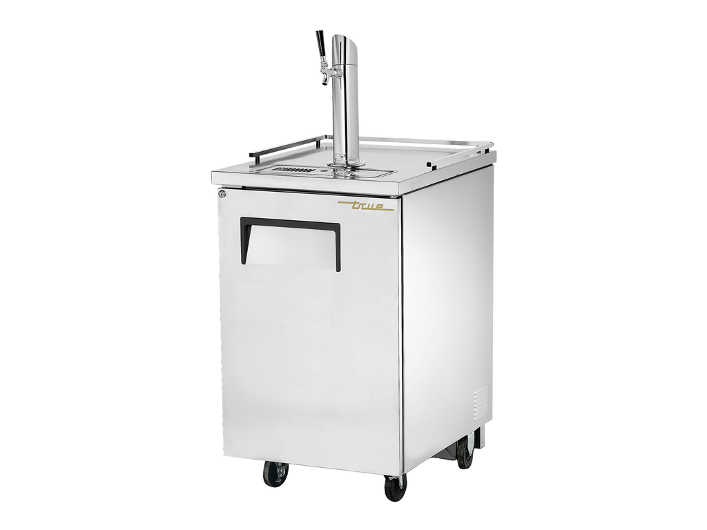 True Refrigeration TDD-1-S-HC Bar Refrigerator | Direct Draw Beer Dispenser | 1 Solid Swing Door | Stainless Steel | 227 Liters
