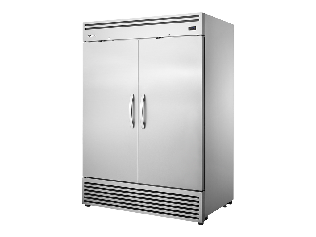 True Refrigeration TGN-2R-2S 2/1 GN Upright Foodservice Refrigerator | 2 Full Solid Swing Door