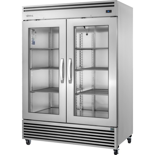 True Refrigeration TGN-2R-2G 2/1 GN Upright Foodservice Refrigerator | 2 Glass Swing Glass Doors