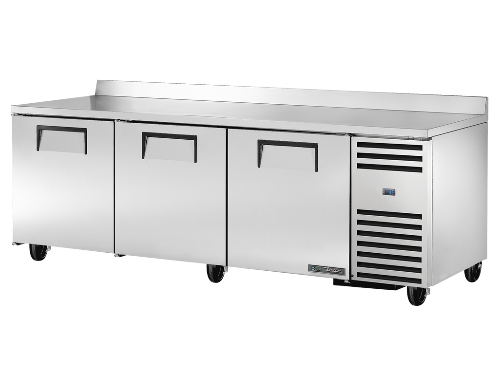 True Refrigeration TWT-93-HC Deep Worktop Counter Refrigerator | 3 Solid Swing Doors | 760 Litres