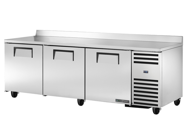 True Refrigeration TWT-93-HC Deep Worktop Counter Refrigerator | 3 Solid Swing Doors | 760 Litres