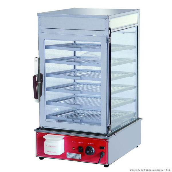 F.E.D MME-600H-S I Electric Steamer I Glass Display Cabinet I Display Cabinet