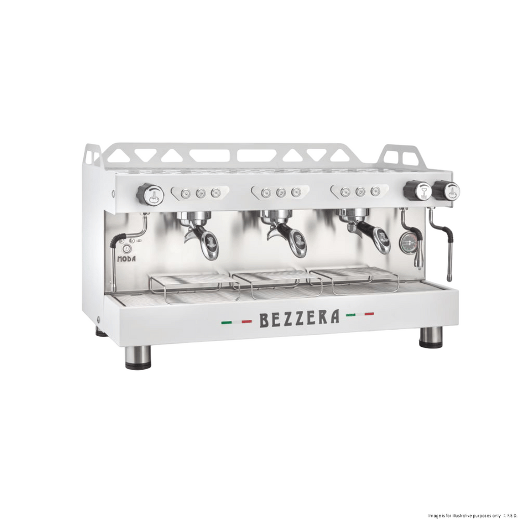 F.E.D MODADE3W Bezzera MODA DE 3 Group Espresso Machine White