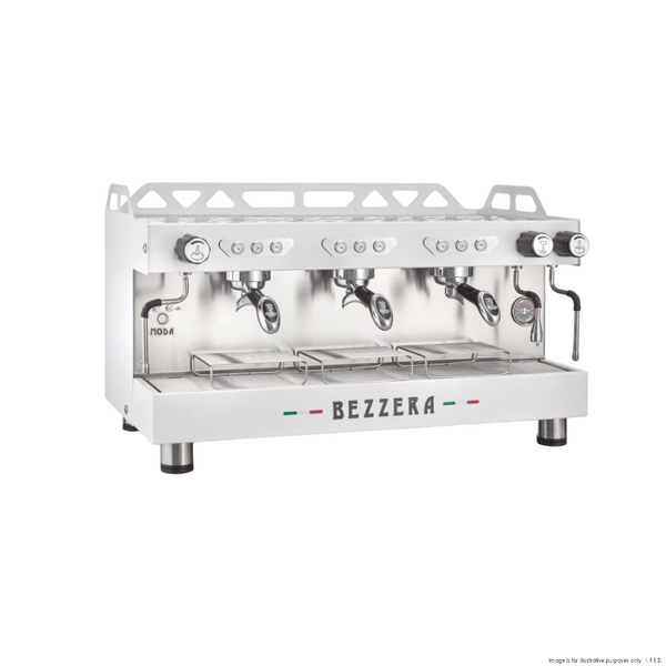 F.E.D MODADE3W Bezzera MODA DE 3 Group Espresso Machine White
