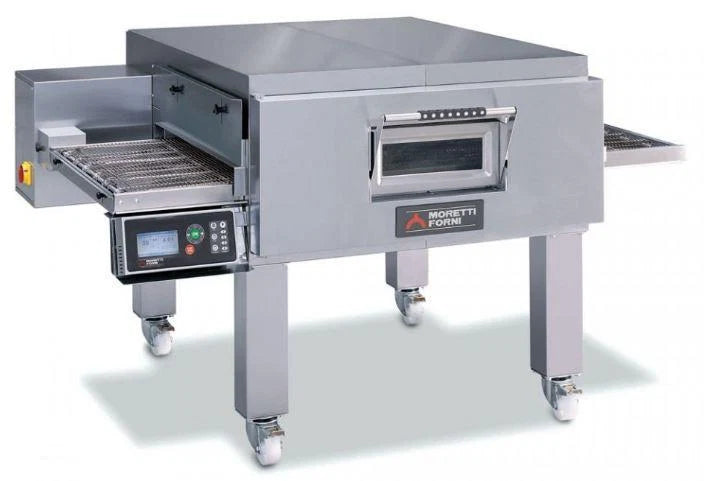 Moretti TT98G/1 (NG)|Single Chamber Gas Conveyor Oven on legs 32" Belt
