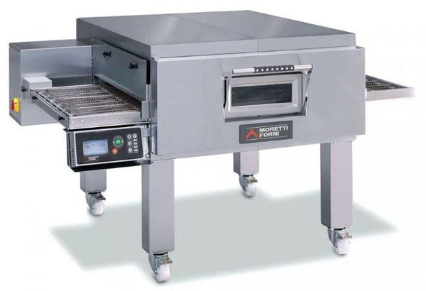 Moretti TT98G/1 (NG)|Single Chamber Gas Conveyor Oven on legs 32" Belt