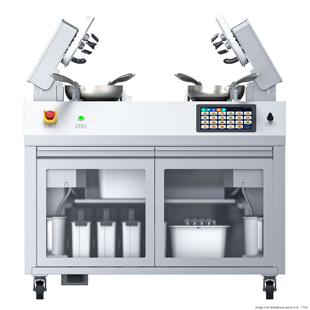 FED MSS400PRO | Robochef Cooking Robot | 2L×4 Woks Stir-Fryer | 4-Burner Integration | Cooking Robot