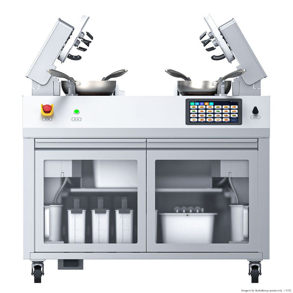FED MSS400PRO | Robochef Cooking Robot | 2L×4 Woks Stir-Fryer | 4-Burner Integration | Cooking Robot