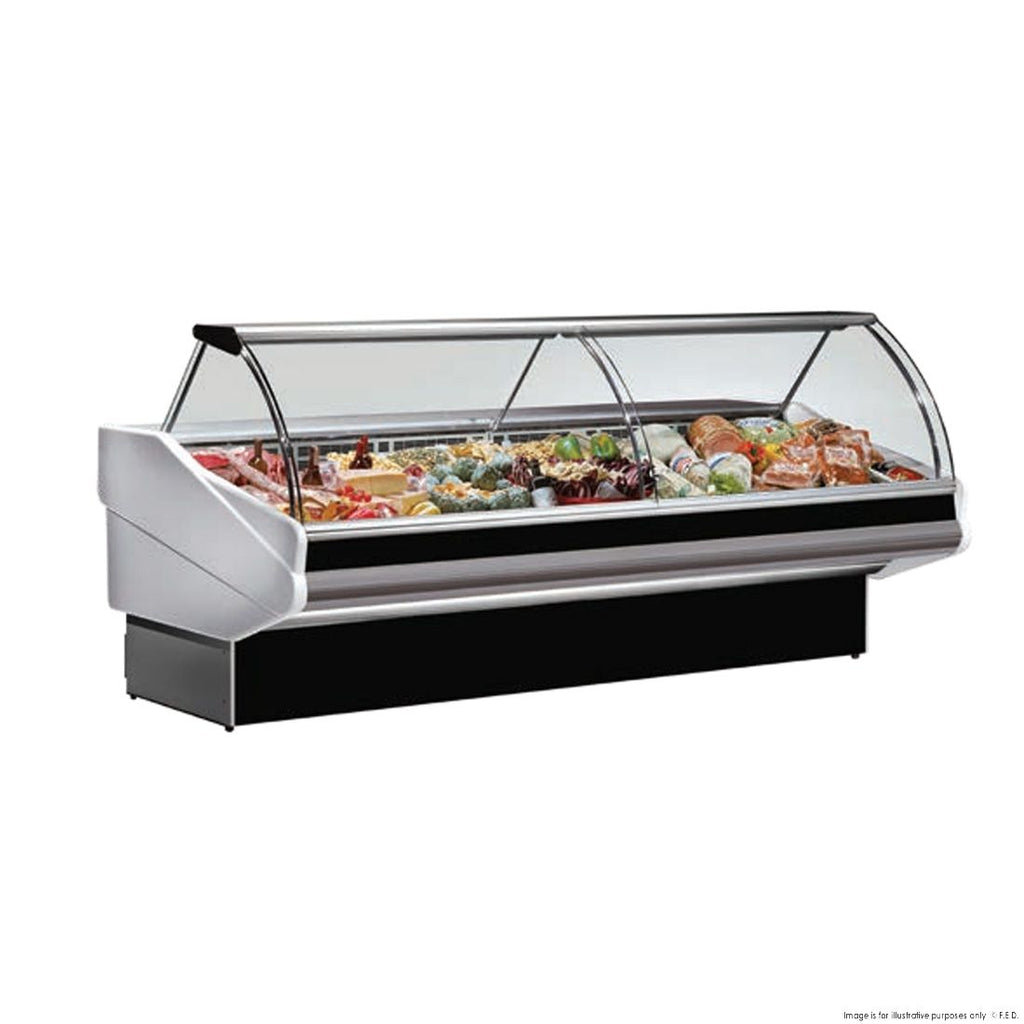 F.E.D PAN2000 Tecnodom Curved Front Glass Deli Display