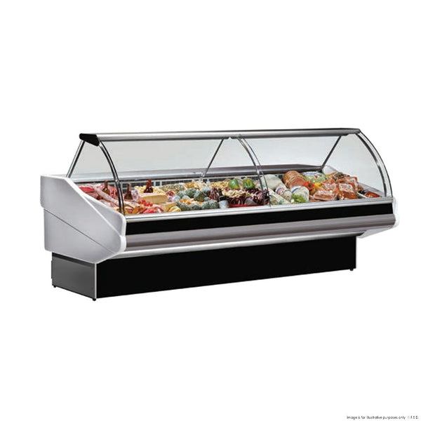 F.E.D PAN2000 Tecnodom Curved Front Glass Deli Display