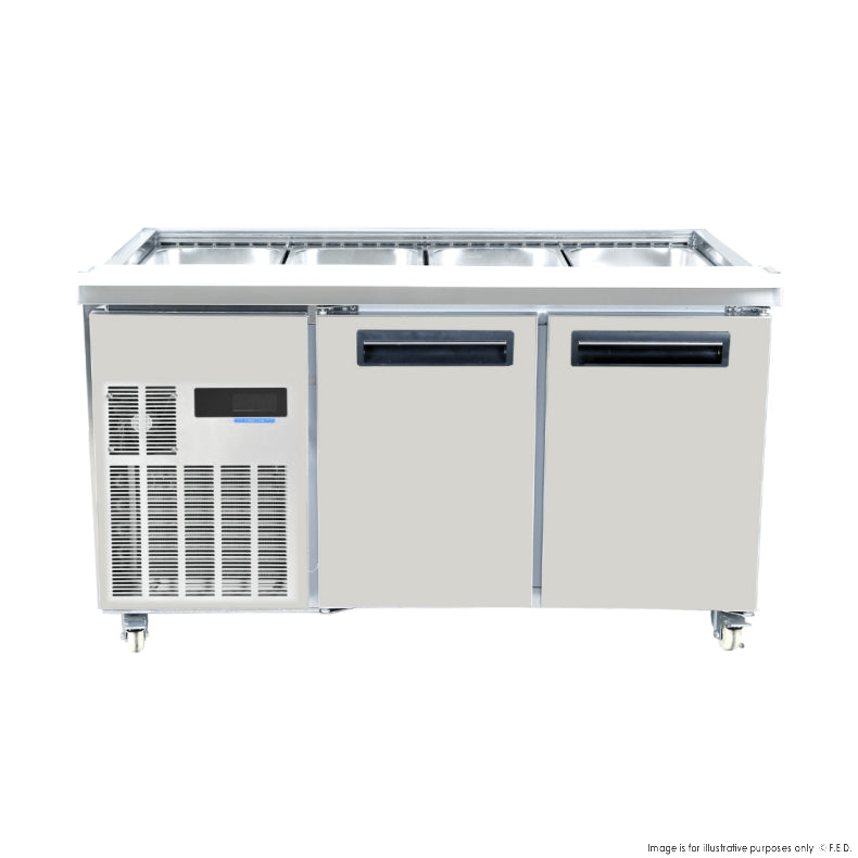 F.E.D PG150FA-XB I Thermaster I 2 Cabinet Doors I Cold Food Station I Salad Station