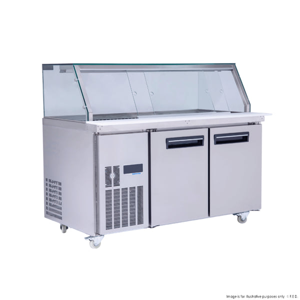 F.E.D PG150FA-XG I Thermaster I Cold Salad Bar I Noodle Bar I Cold Food Display