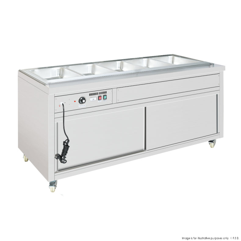 F.E.D PG180FE-XB I Thermaster I Premium I Wet and Dry I Display Bain Marie