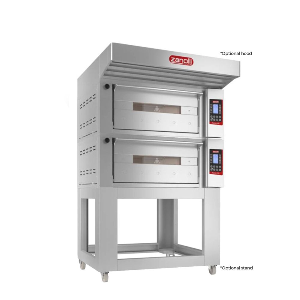 Zanolli POM2E06A-2 Teorema Polis Electric 2 Tray Double Bakery Deck Oven