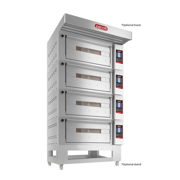 Zanolli POM2E06A-4 Teorema Polis 2 Tray  Quadruple Bakery Deck Oven -260mm Chamber Height