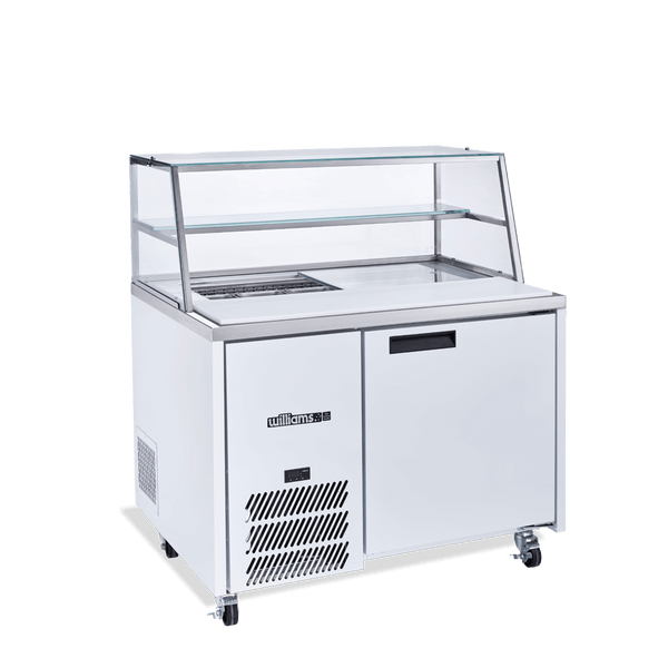 Williams Refrigeration HJ1SCBA I Jade I White I Sandwich I Counter I 1 Door Fridge I Refrigerator I Commercial Refrigerator