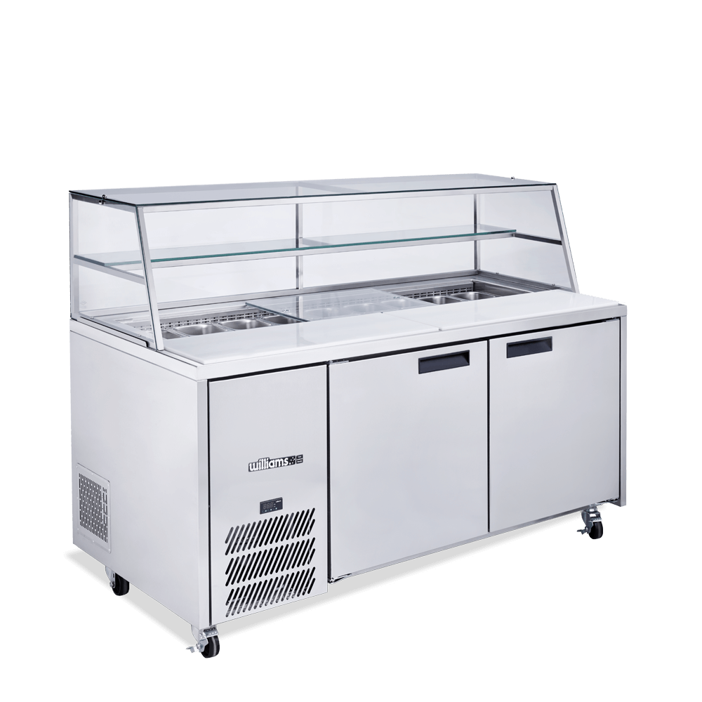 Williams Refrigeration HJ2SCBA I Jade I White I Sandwich I Counter I 2 Door I Refrigerator I Commercial Refrigerator