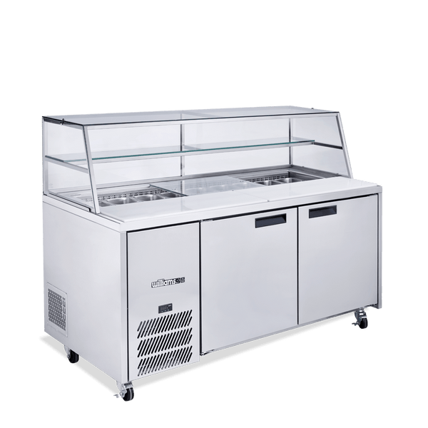 Williams Refrigeration HJ2SCBA I Jade I White I Sandwich I Counter I 2 Door I Refrigerator I Commercial Refrigerator