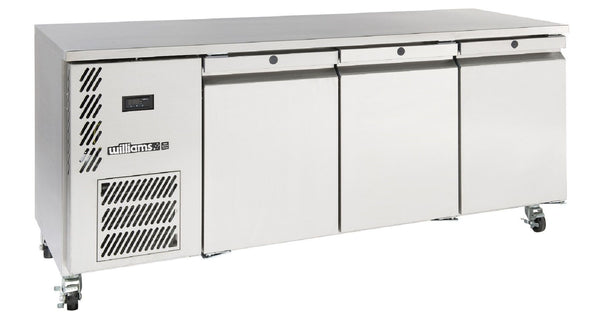 Williams Refrigeration LO3USSHC Opal 3 Door Stainless Steel Under Counter Freezer