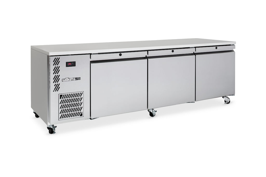 Williams Refrigeration HE3USS I Emerald I Gastronorm I Counter I 3 Door Refrigerator I Refrigerator I Commercial Refrigerator