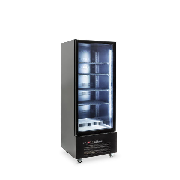 Williams Refrigeration HQS1GBHC I Quartz Star I Black I Glass Door I 1 Door Fridge I Refrigerator I Commercial Refrigerator