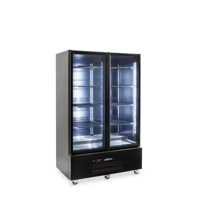 Williams Refrigeration HQS2GBHC I Black I Glass Door I 2 Door I Refrigerator I Fridge I Commercial Refrigerator