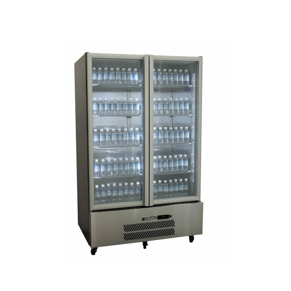 Williams Refrigeration HQS2GSHC I Stainless Steel I Glass Door I 2 Door Fridge I Refrigerator I Slim Fridger I Commercial Refrigerator