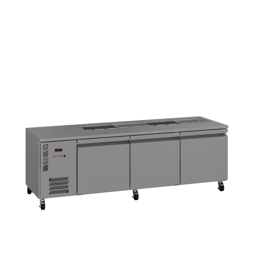 Williams Refrigeration HO3USSBA I Opal I Counter I 3 Door Refrigerator I Refrigerator I Commercial Refrigerator
