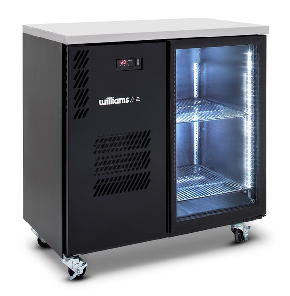 Williams Refrigeration HC1UGB I Cameo I General Counter I Black I Glass Door I One Door I Refrigerator I Back Bar Fridge