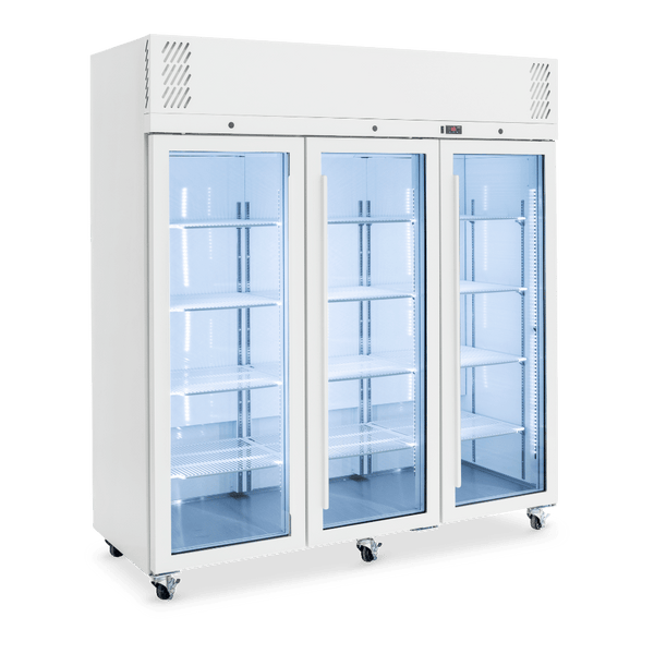 Williams Refrigeration HP3GWHC I Pearl I White I Glass Door Refrigerators I 3 Door Refrigerator I Refrigerator I Commercial Refrigerator