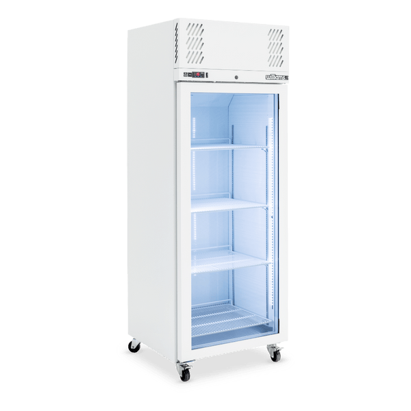 Williams Refrigeration HP1GWHC | Pearl | White | Upright Fridge | Clear Door Refrigerators | 1 Door Fridge I Refrigerator I Commercial Refrigerator