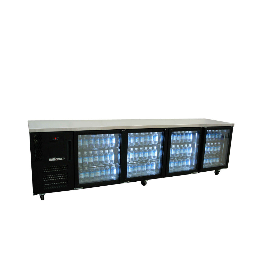Williams Refrigeration HB4UGBHC Boronia - 4 Glass Door Back Bar Fridge