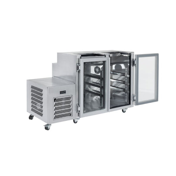 Williams Refrigeration FGC2U-L I Glass Chiller Slimline Self Contained I 2 Door I Refrigerator I Left Hand Services