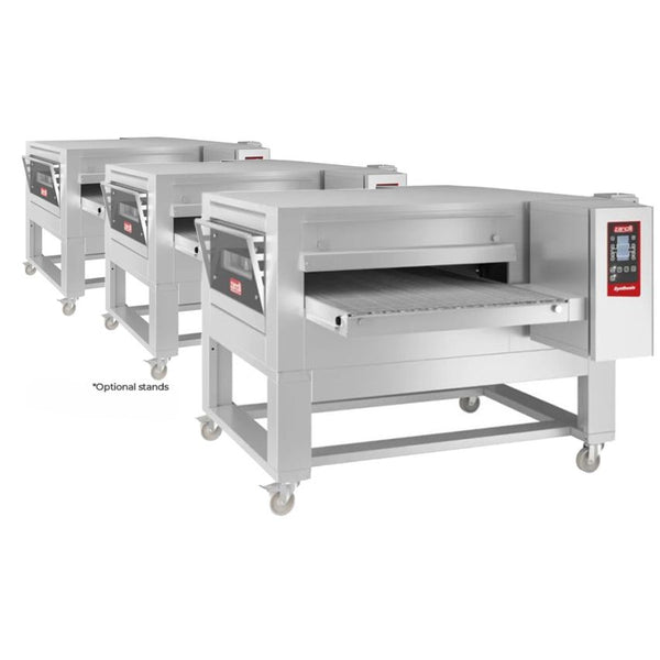 Zanolli Synthesis 3-12/100VE Production Series Triple 40-Inch Electric Impingment Conveyor Oven