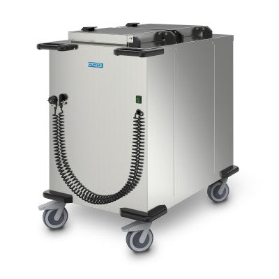 Hupfer PSUH-2-26 I Twin Tube I Heated I Stackable I Plate Dispenser I Suit 230-260mm Diameter I Mobile Pellet Dispenser
