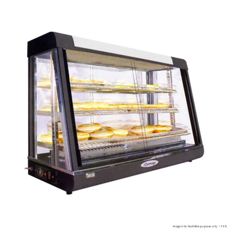 F.E.D PW-RT/900/1E I Glass Sliding Doors I Pie Warmer I Hot Food Display I Food Warmer Display