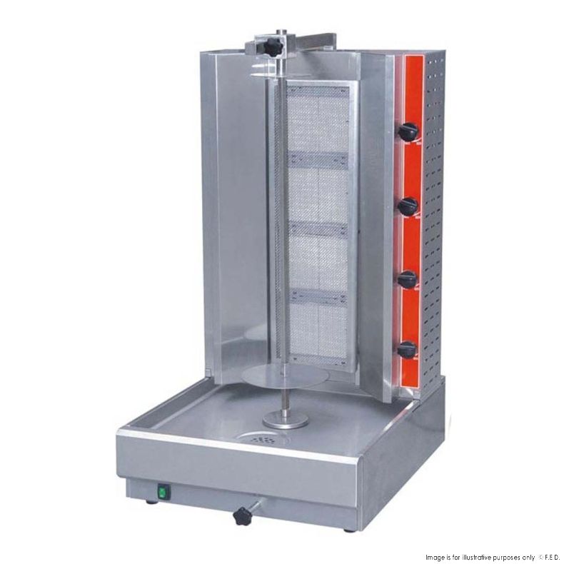F.E.D RG-2LPG I Gas Doner I 4 Burner I Kebab