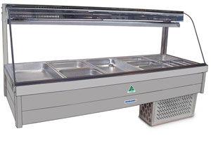 Roband CRX23RD | Curved Glass | Refrigerated Cold Plate | Refrigerated Salad Bar