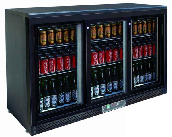 F.E.D SC316SD | 3 Door Drinks Fridge | Sliding Door Fridge | Bar Coolers