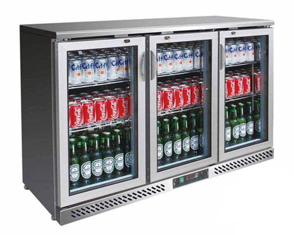 F.E.D SC316SG | 3 Door Drinks Fridge | Bar Coolers